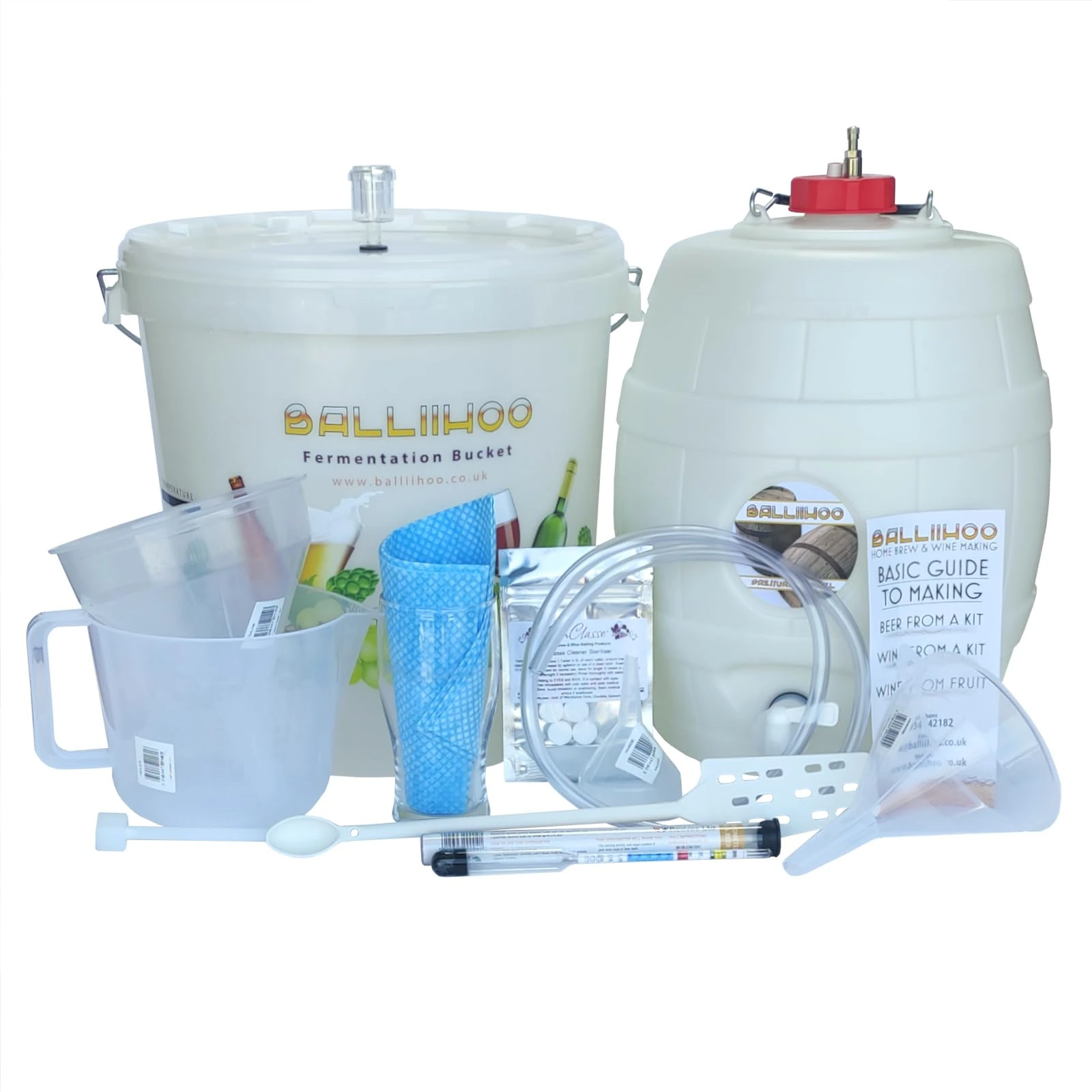 Balliihoo Homebrew Kit Complete Starter Set With Barrel And Co2 Control Cap