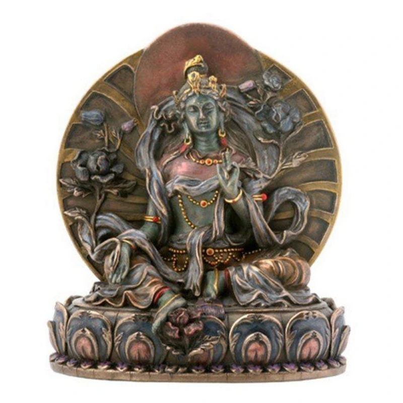 SUMMIT COLLECTION Small Green Tara Collectible Buddha Figurine