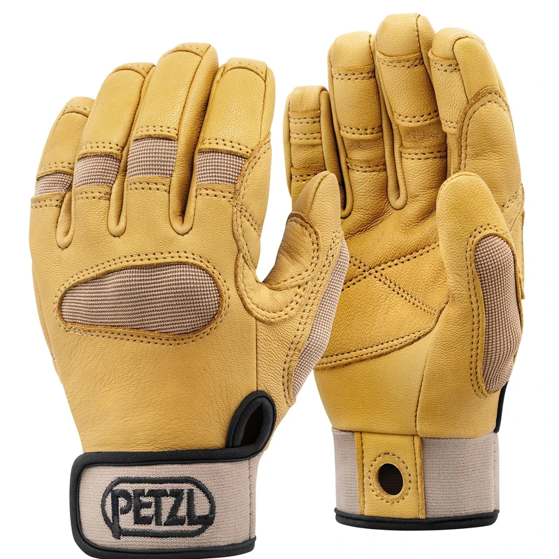PETZL - Belay/Rappel Gloves CORDEX PLUS - Unisex, Tan , S