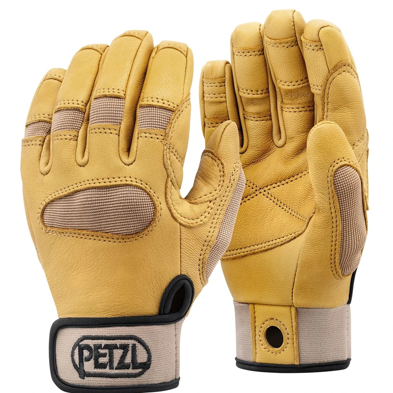 PETZL - Belay/Rappel Gloves CORDEX PLUS - Unisex, Tan , M