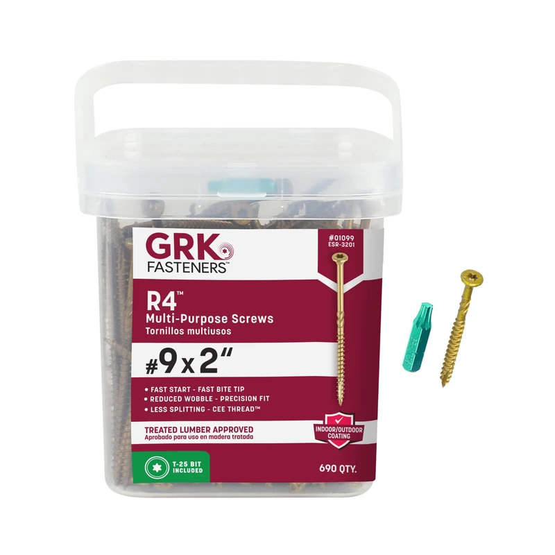 GRK Fasteners 01099 R4#9 x 2" Screws 690CT