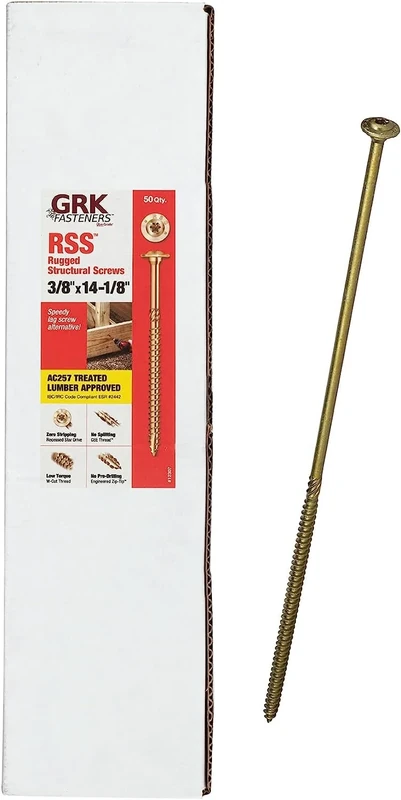 GRK RSS381418HP RSS HandyPak 3/8 by 14-1/8-Inch Structural Screws, 50 Screws per Package