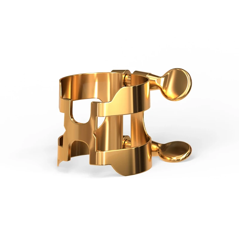 Rico Gold Plated H-Ligature and Cap for Baritone Sax with Graftonite Mouthpiece