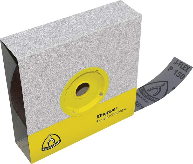 Klingspor 3836 "KL 361 JF" 80 Grit Abrasive Roll, 0 V, Brown, 40 mm