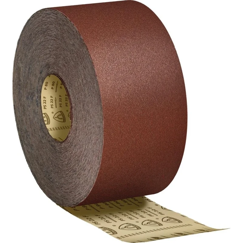 Klingspor 2992 "PS 22F" K240 Abrasive Roll, 0 V, Brown, 50m x 115 mm