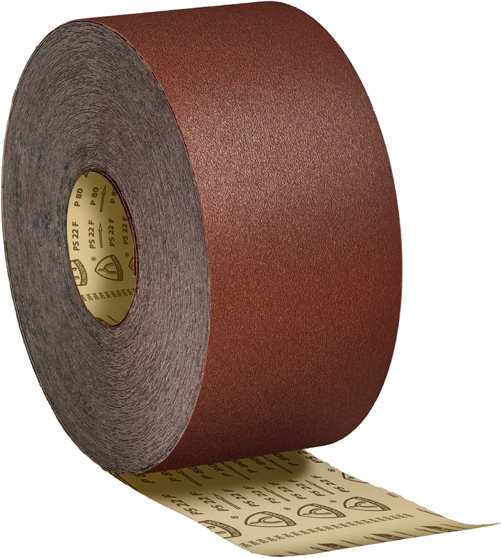 Klingspor 2985 "PS 22F" K60 Abrasive Roll, 0 V, Brown, 50m x 115 mm
