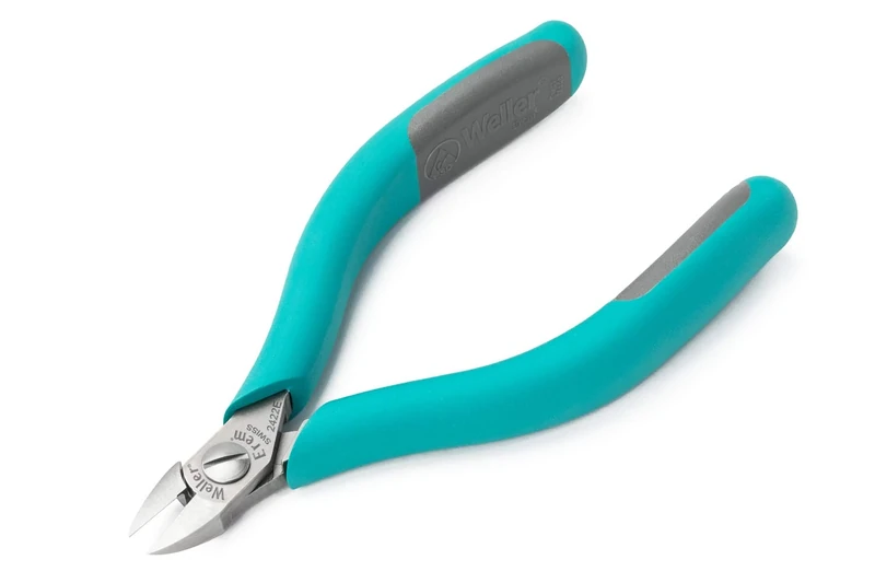Weller EREM 2422E Precision Side-Cutting Pliers with High Precision Screw System for Easy Operation, Flush, 130 mm