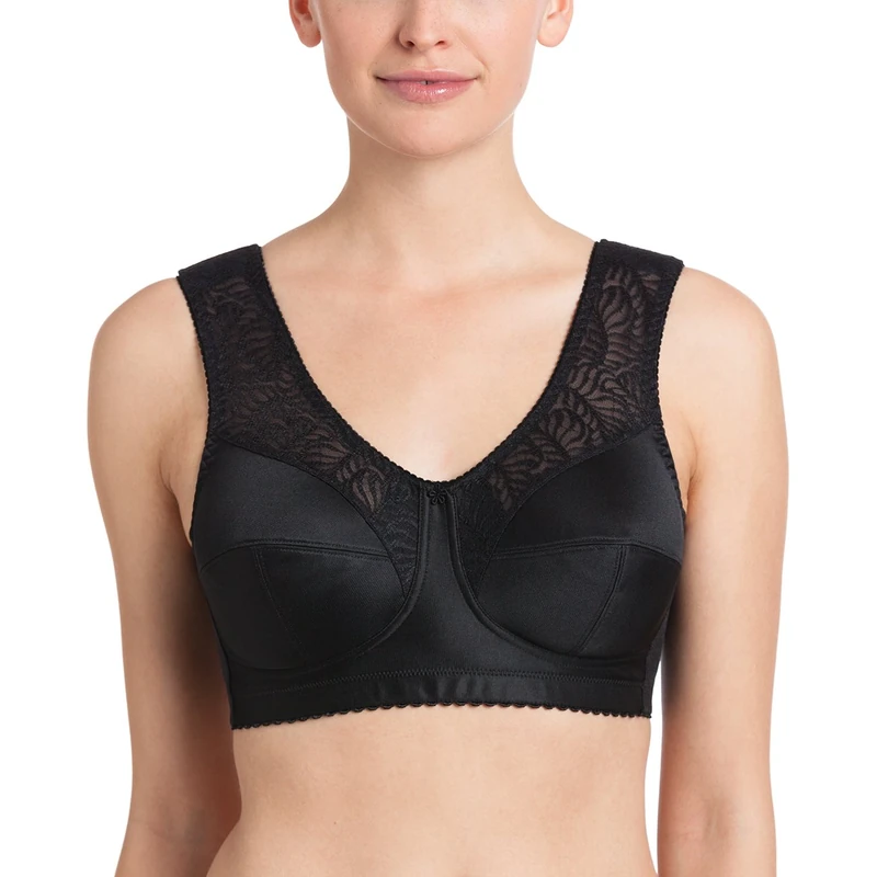 Anita Comfort Women's Non-Wired Everyday Bra ,Black (Schwarz 001) ,42C