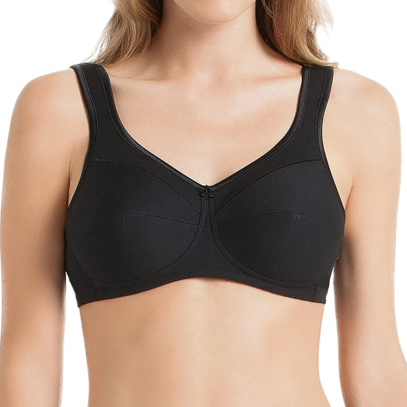 Anita Women's Non-Wired Comfort Bra with Cotton 5427 Black 36F