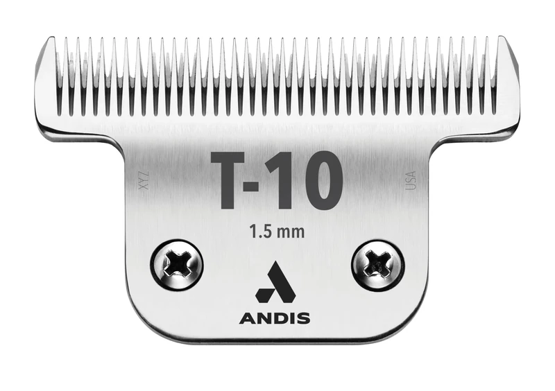 Andis Carbon-Infused Steel UltraEdge Dog Clipper Blade, Size-T-10, 1/6-Inch Cut Length (22305)