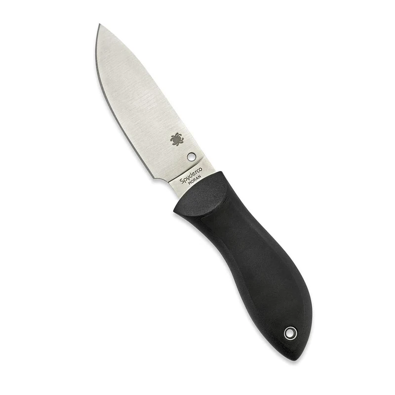 Spyderco Bill Moran Featherweight Plain Edge Blade Knife (Black)