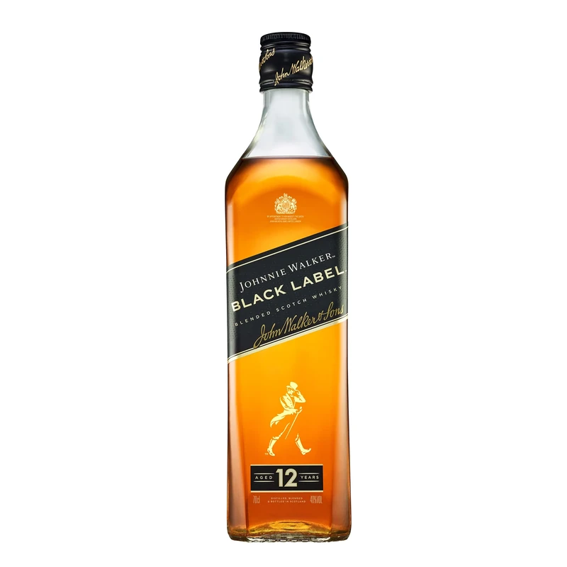 Johnnie Walker Black Label | 40% vol | 70cl | Blended Scotch Whisky | Crafted Using Whiskies Aged a Minimum of 12 Years | Neat or in Mixed Drinks | Perfect for Gifting