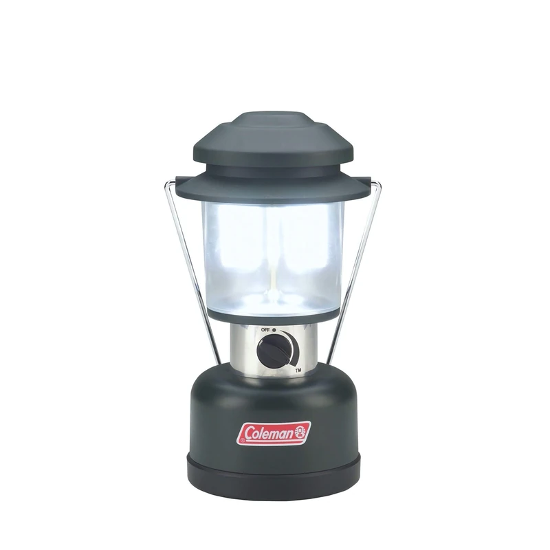 Coleman 390 Lumens Twin LED Lantern, 4 Lifetime LED Bulbs Provide Efficient & Energy-Saving Light, Customizable Brightness Settings & Water-Resistant Design - Image 1