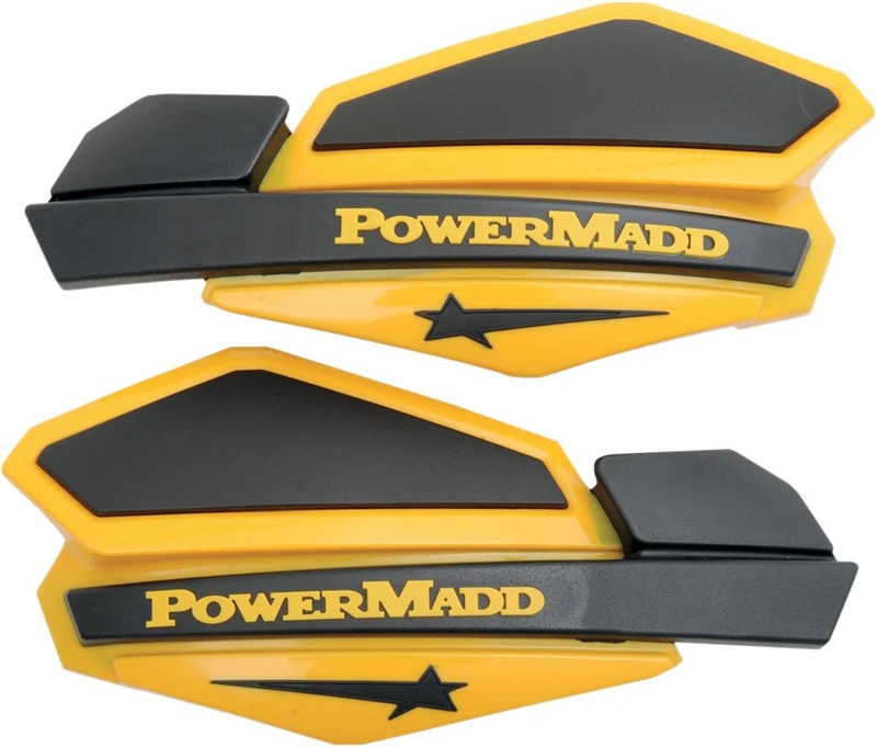 PowerMadd 34201 Star Series Handguard - Yellow/Black - Image 1