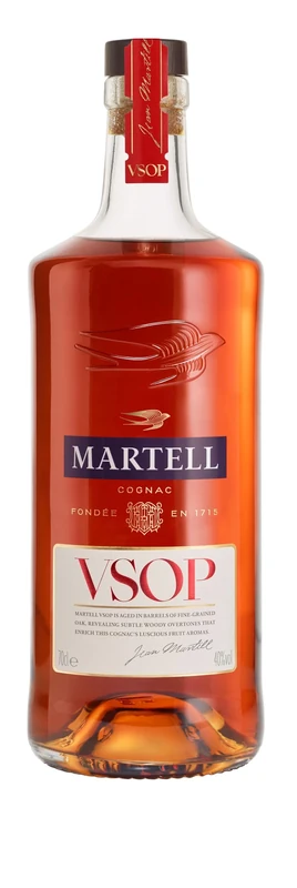 Martell VSOP Red Barrel Cognac, 70 cl (Packing May Vary)