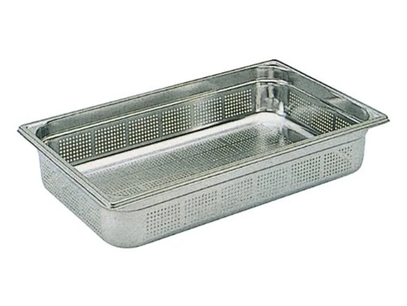 Bourgeat K142 Gastronorm Perforated Pan, 1/1, Stainless Steel, 20 L, 530 mm Length x 325 mm Width x 150 mm Deep