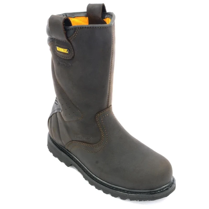 DeWALT Rigger Safety Boots Brown 8 UK Wide
