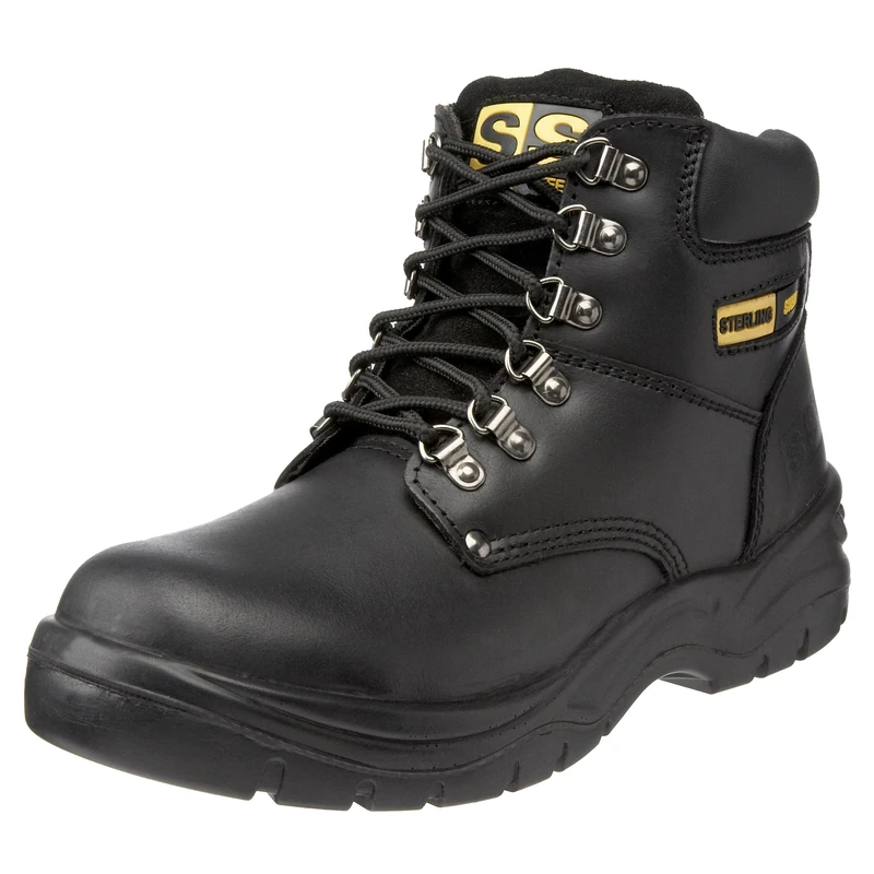 Sterling Safetywear Steel Unisex-Adult SS806SM Safety Boots Black 11 UK Wide