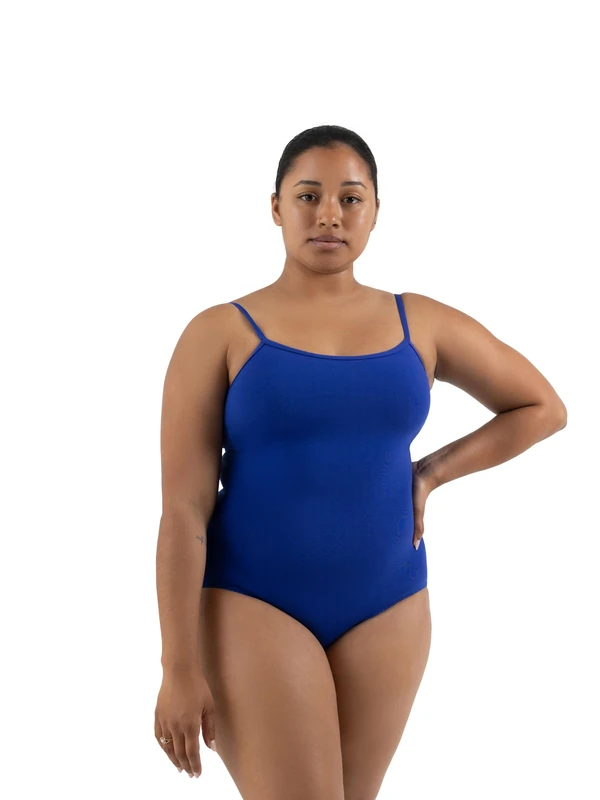 Capezio Women's Camisole Leotard With Adjustable Straps,Royal,Large