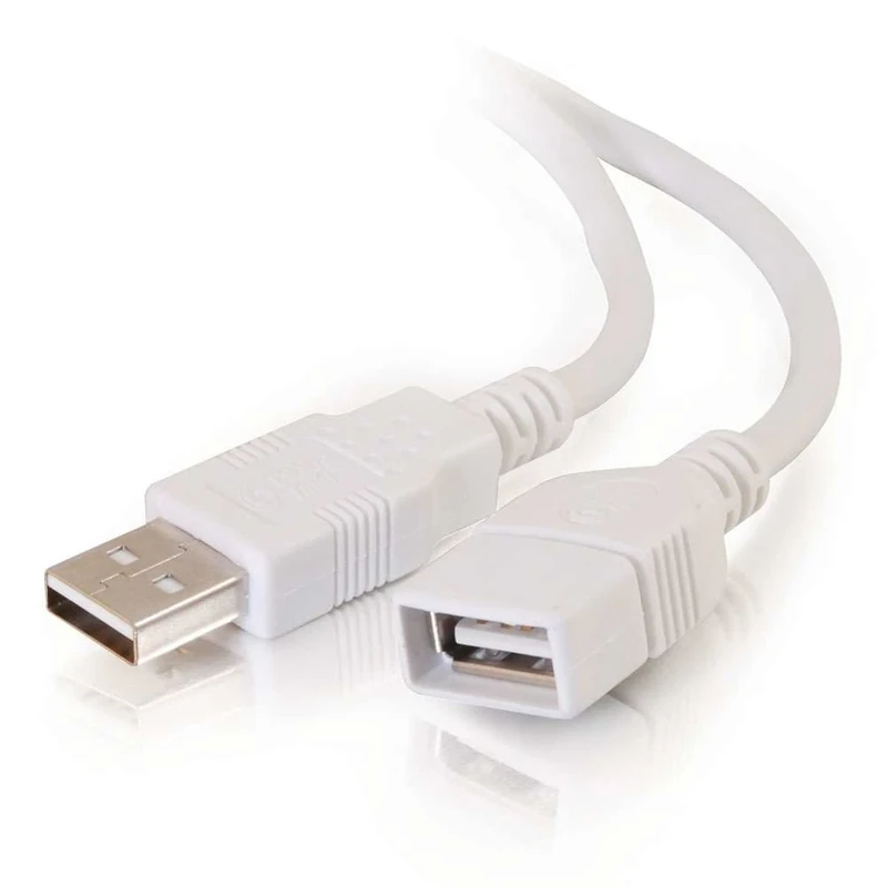 C2G 81572 3M USB 2.0 A Male to USB 2.0 A Female White USB Extension Cable
