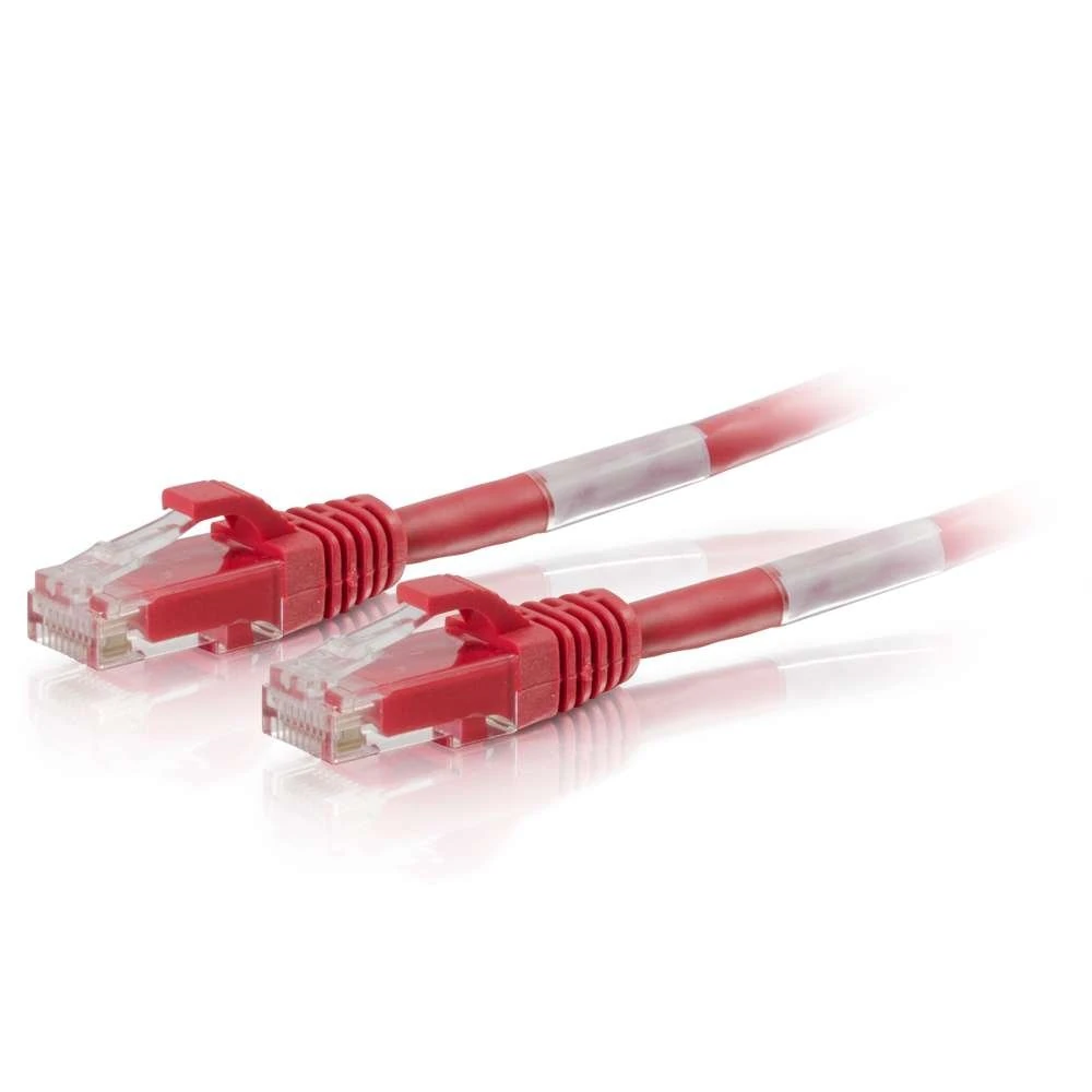 C2G 1m Cat6 Booted Unshielded (UTP) Crossover Patch Cable - Red