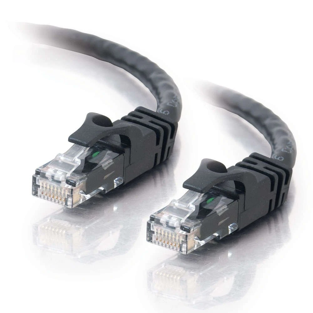 C2G 83405 0.5m Cat6 Booted Unshielded (UTP) Network Patch Cable - Black