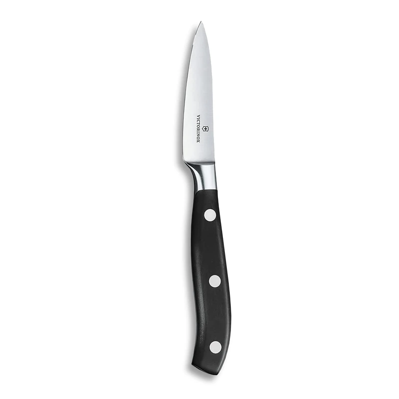 Victorinox Grand Maître, Office Knife, Extra Sharp Blade, Straight Edge, 8 cm, Plastic Handle, Stainless Steel, Black