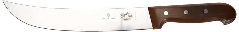 Victorinox Cimeter Steak Knife Rosewood with Curved Blade 25cm, Stainless Steel, Brown, 30 x 5 x 5 cm