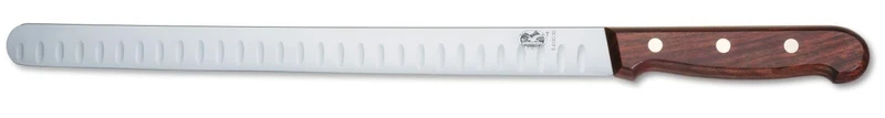 Victorinox 5412030 Salmon Knife, Fluted Blade, Rosewood, 30 cm