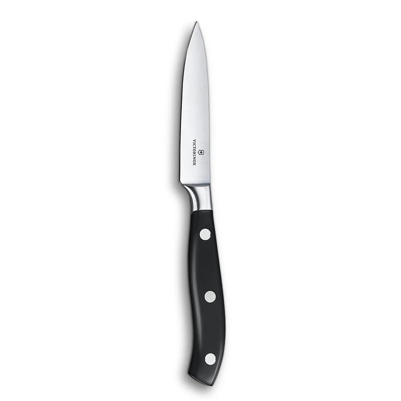 Victorinox Grand Maître, Office Knife, Extra Sharp Blade, Straight Edge, 10 cm, Plastic Handle, Stainless Steel, Black