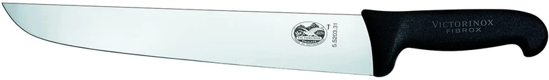 Victorinox Fibrox Slaughter/Butcher's Knife, Stainless Steel, Black, 36 x 5 x 5 cm