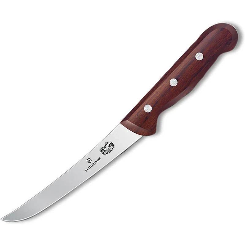 Victorinox Boning Knife Rosewood with Curved Blade 15cm, Stainless Steel, Brown, 30 x 5 x 5 cm