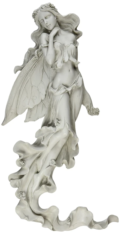 Design Toscano EU5604 Brianna the Summer Breeze Fairy Wall Sculpture,Grey