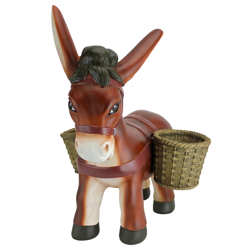 Design Toscano Poncho the Burro Planter Sculpture