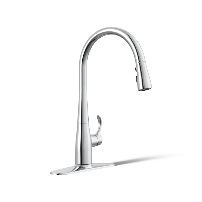 Kohler Simplice Polished Chrome Pull Down Kitchen Faucet