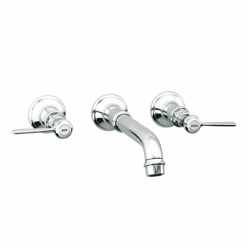 Axor 16534001 Montreux Wall-Mounted Widespread Faucet Trim with Lever Handle in Chrome