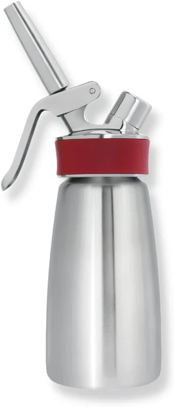 iSi Cream Dispenser 250 ml, Gourmet Whip Plus, 0.25 Litre, Made of High-Quality Stainless Steel, Operated with iSi Cream Capsules, for Cream, Hot and Cold Sauces, Soups, Foams and Desserts