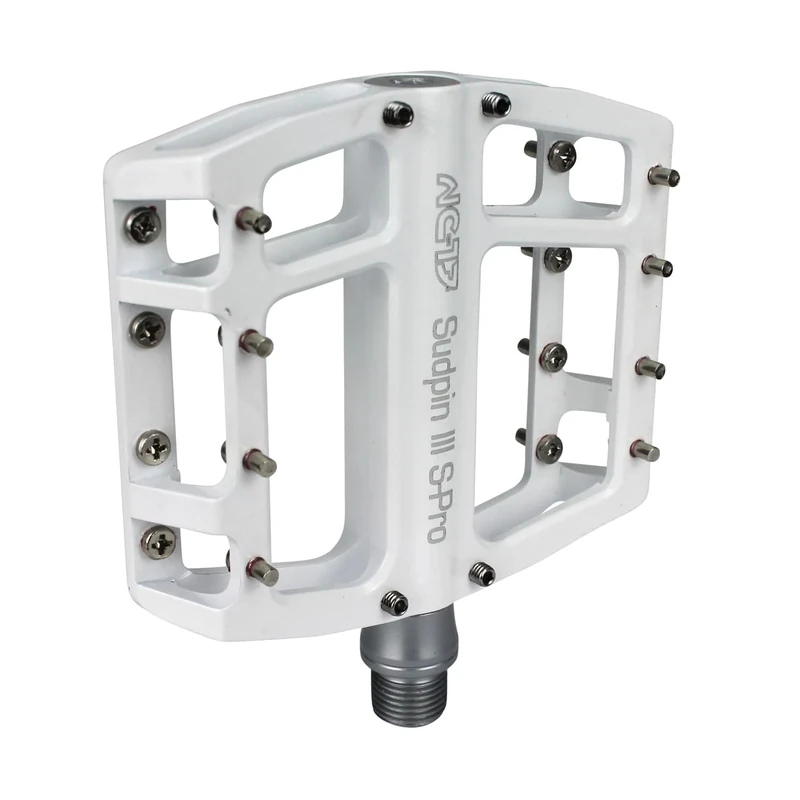 NC 17 Sudpin III S-Pro Aluminum Platform Pedals / Bicycle pedals MTB and BMX / optimized for Dirt and Freeride style / reduced height on 15 mm