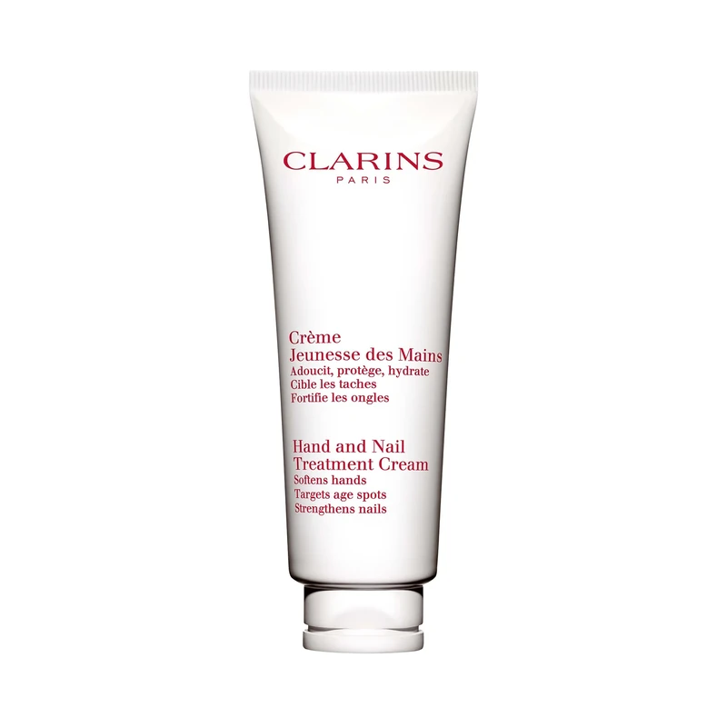 Clarins Hand & Nail Treatment Cream 100ml | Nourishing Moisturiser for Dry Hands & Strengthening Nails | Anti Aging | Non Greasy