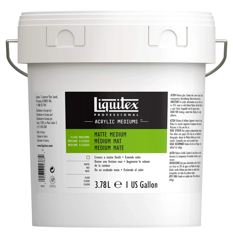 Liquitex Professional Matte Fluid Medium - 3.79 L,Transparent
