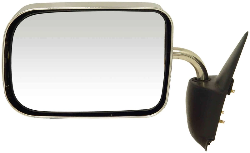 Dorman 955-221 Driver Side Manual Door Mirror - Folding Compatible with Select Dodge Models, Black and Chrome