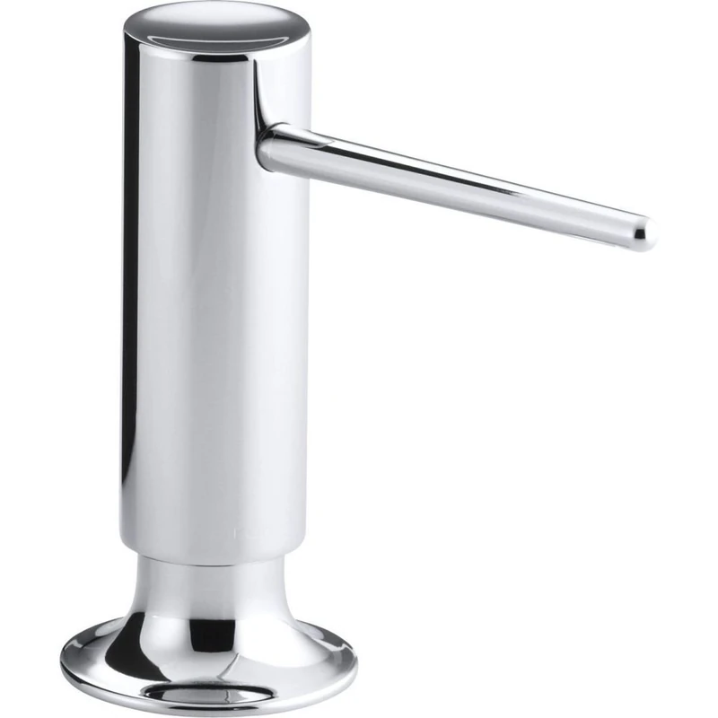 Kohler Soap and Lotion Dispenser, Brass, Polished Chrome, 4.43 x 2 x 4 inches