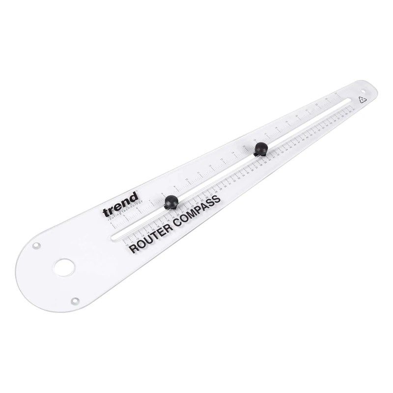 Trend Router Compass for Precise Circle and Arc Cutting, R/COMPASS/A