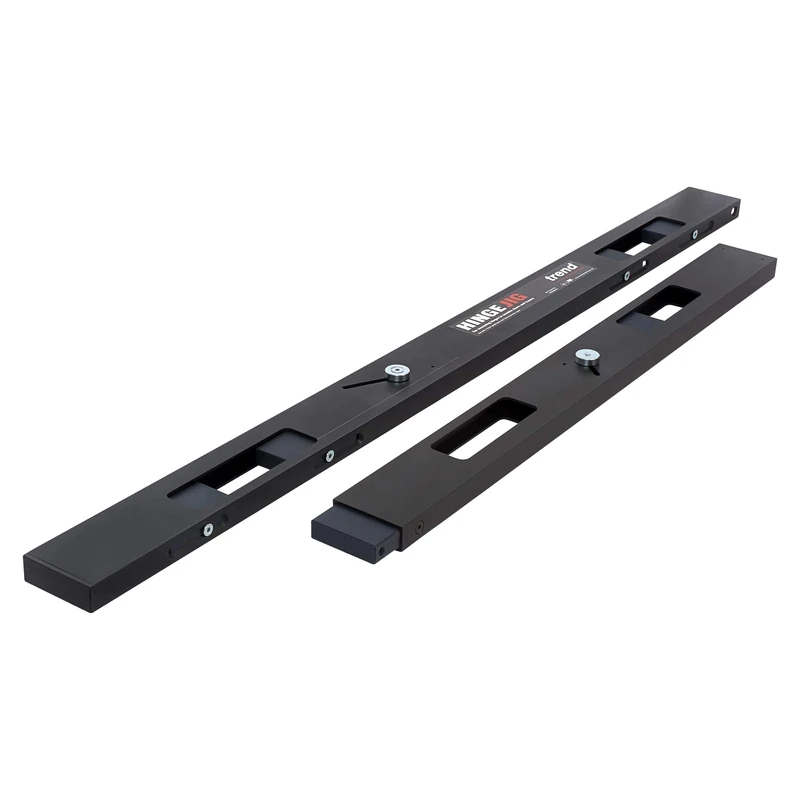 Trend Hinge Jig A, Two-Piece Contractor Jig for Recessing Hinges in Wooden Doors and Frames, For Plunge Routers, H/JIG/A
