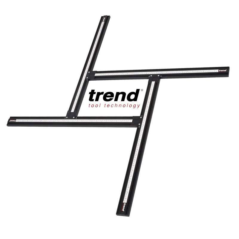Trend Adjustable Routing Jig Frame & Guide System for Creating Square and Rectangular Recesses, Slots, and Face Panel Molds with a Router, VARIJIG