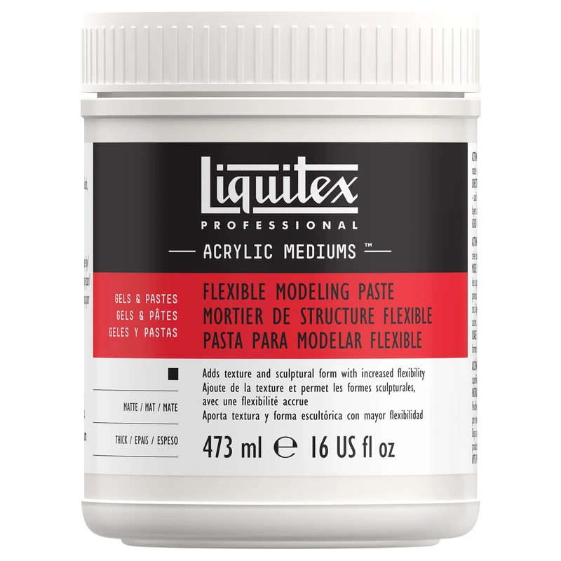 Liquitex 8916 Professional Flexible Modeling Paste Medium, 473 ml
