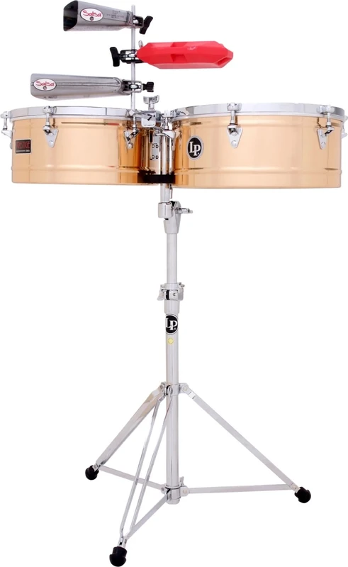 LP Latin Percussion Timbales Prestige Thunder Timbs Solid Bronze LP1516-BZ