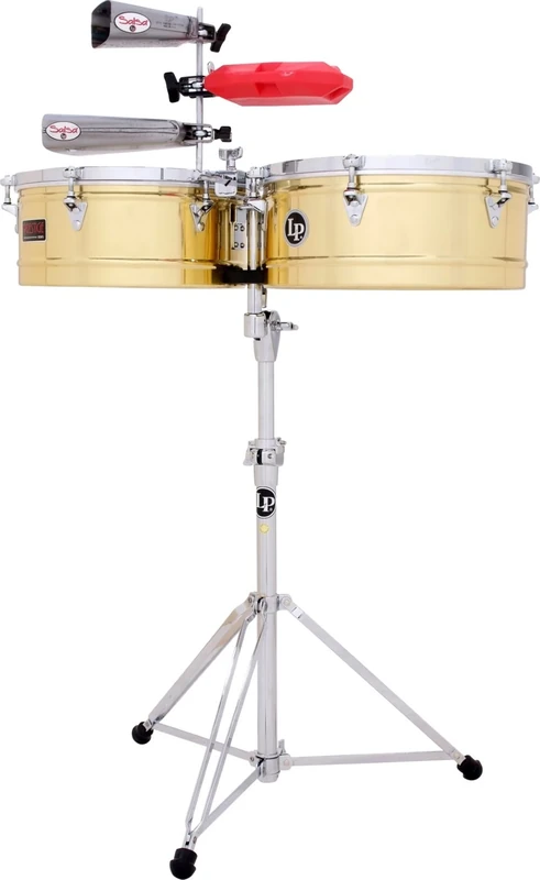 LP Latin Percussion Timbales Prestige Thunder Timbs Solid Brass LP1516-B