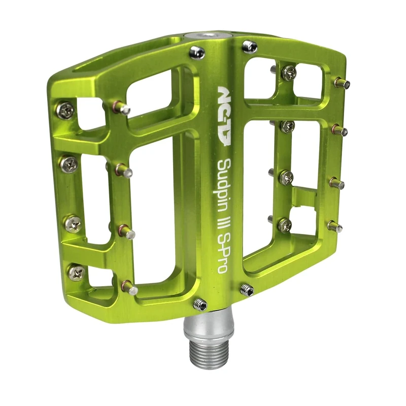 NC 17 Sudpin III S-Pro Aluminum Platform Pedals / Bicycle pedals MTB and BMX / optimized for Dirt and Freeride style / reduced height on 15 mm