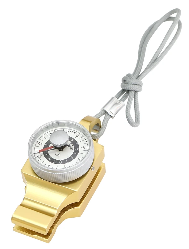 Baseline Mechanical Pinch Gauge Gold 0.9 kg Capacity – Hand Strength Measurement Tool for Tip, Key & Palmar Pinch Testing with Carrying Case
